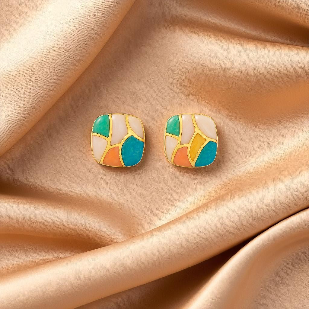 Mosaic Mirage Studs