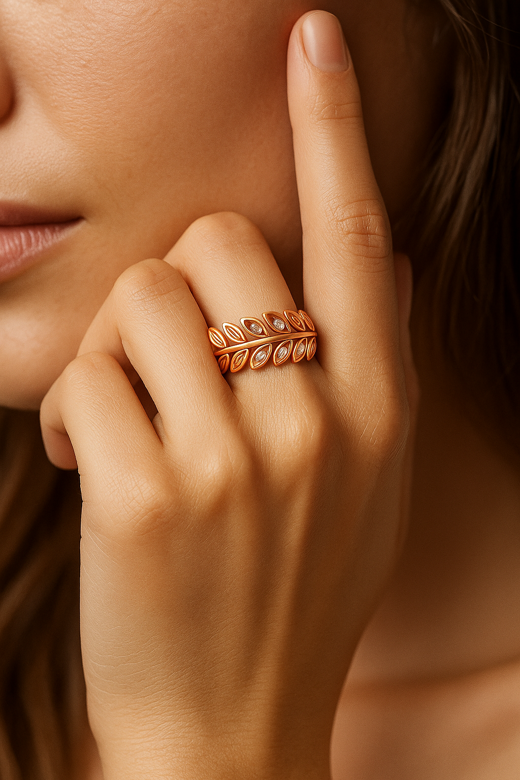 Aurelia Leaf Ring