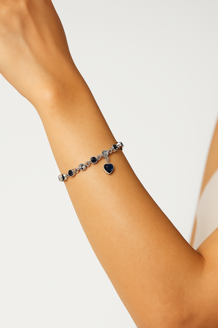 Twilight Heart Charm Bracelet