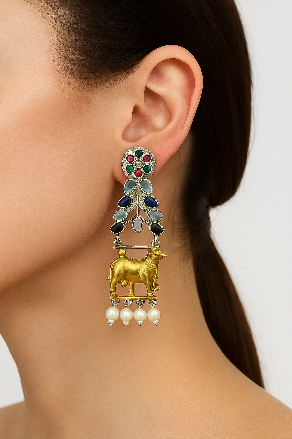 Kamadhenu Grace Earrings- multi