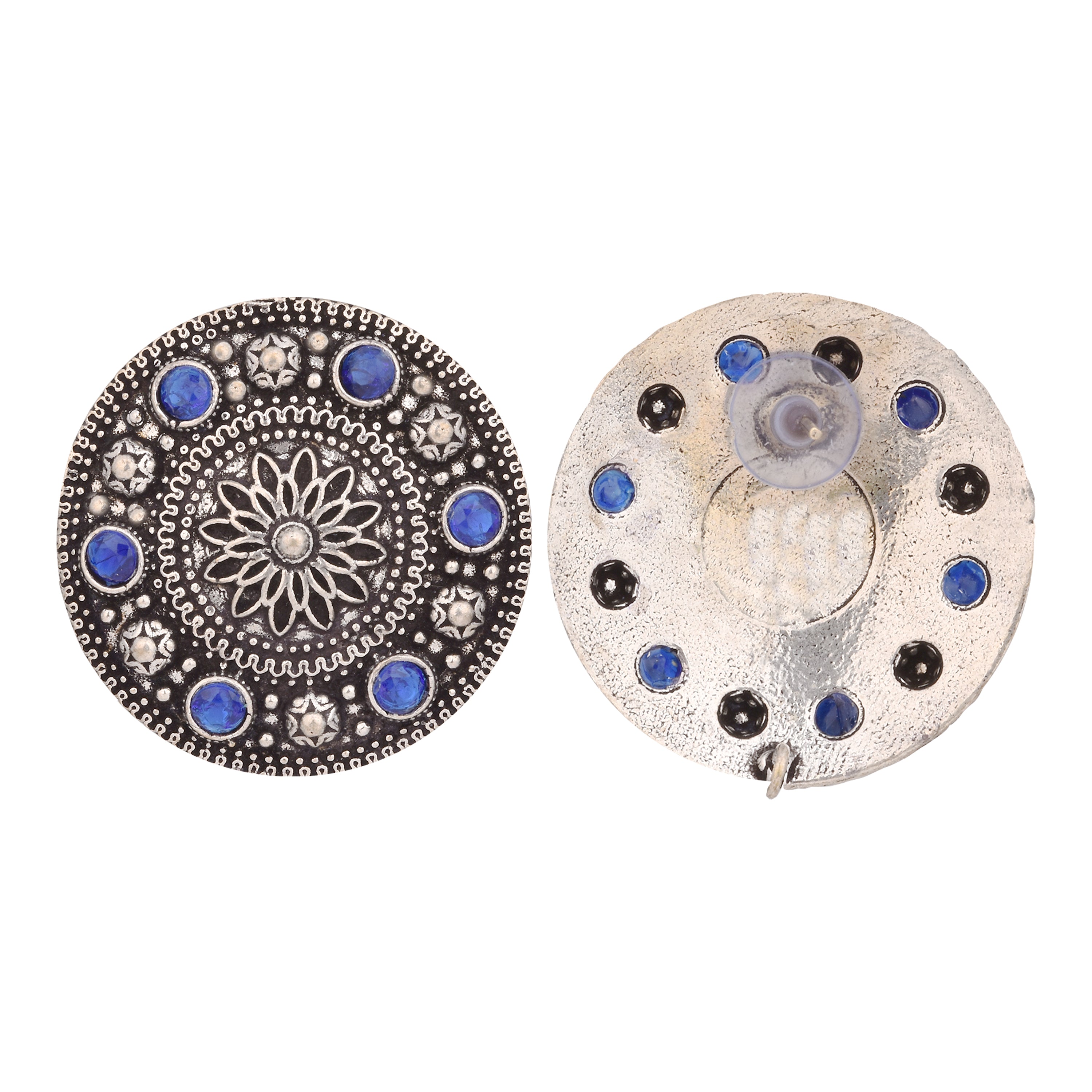 Ruby Radiance Studs- blue