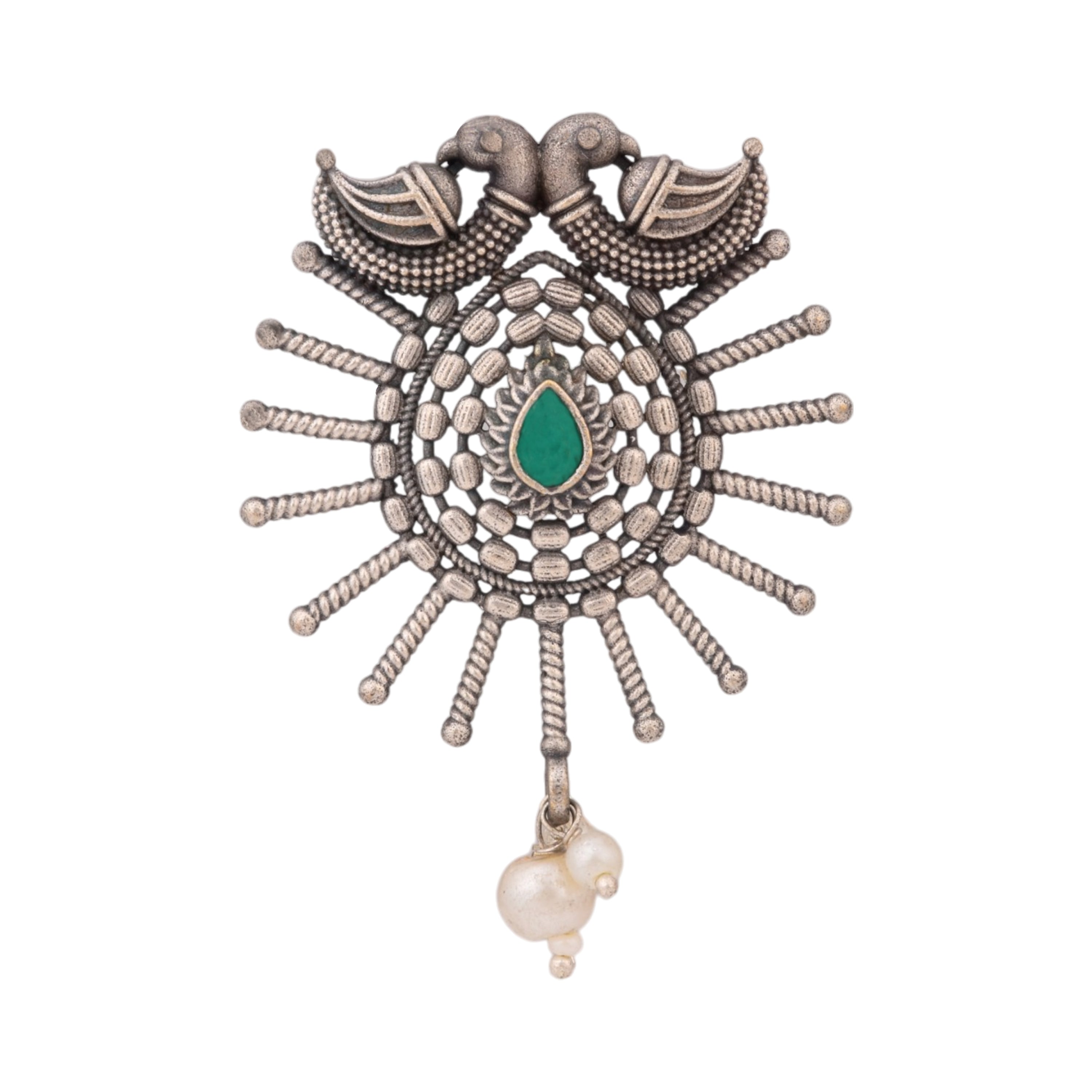 Azure Nest Earrings- green