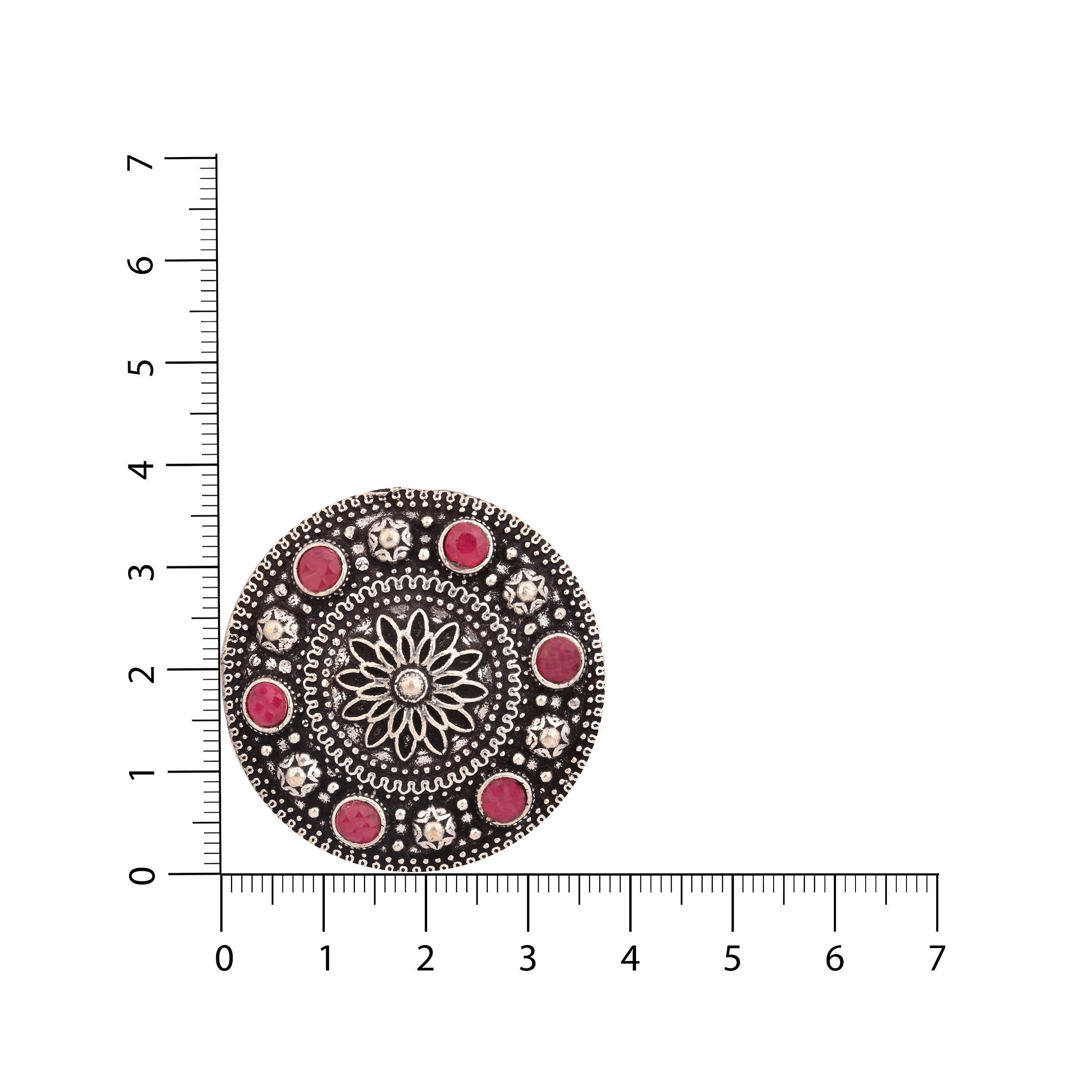 Ruby Radiance Studs- pink