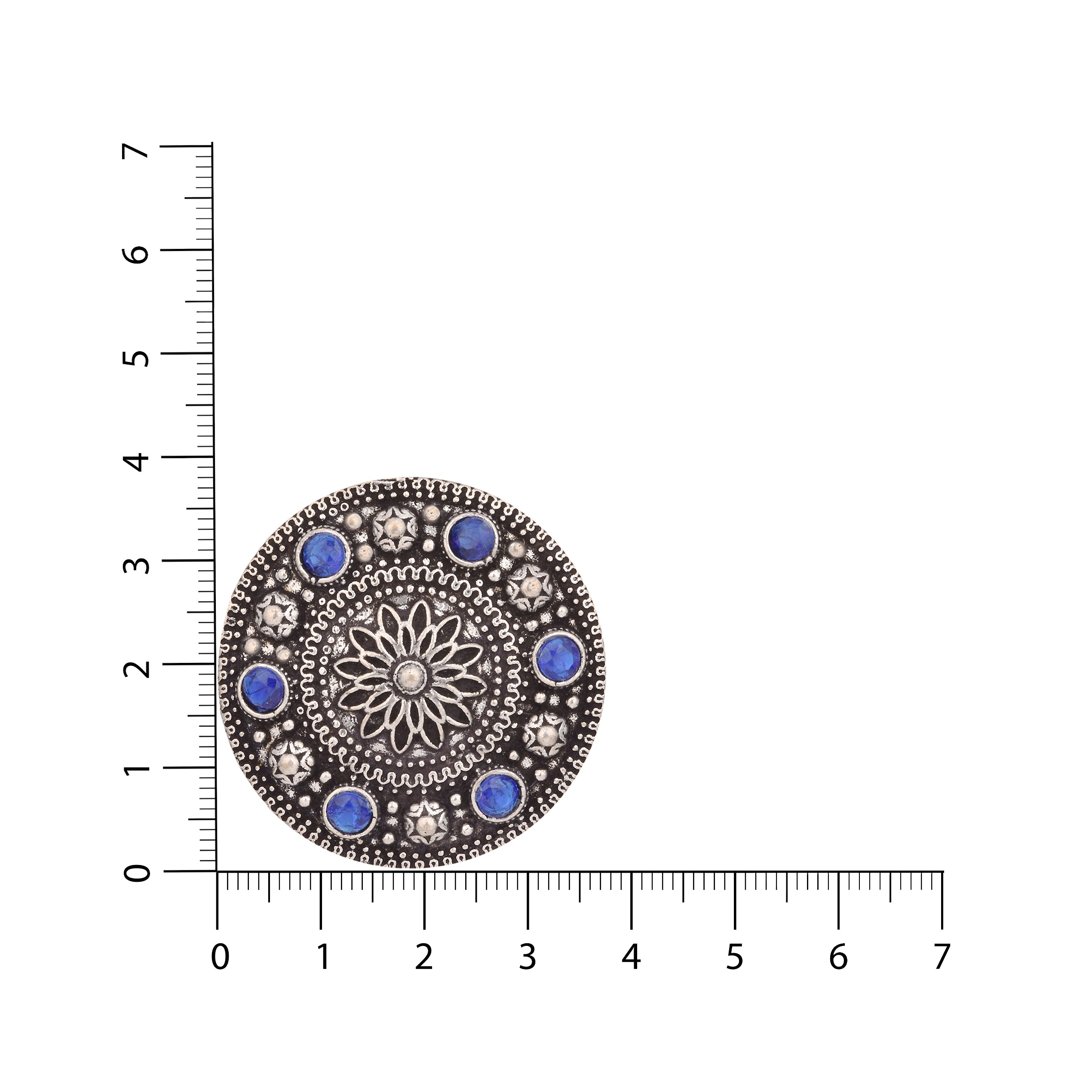 Ruby Radiance Studs- blue