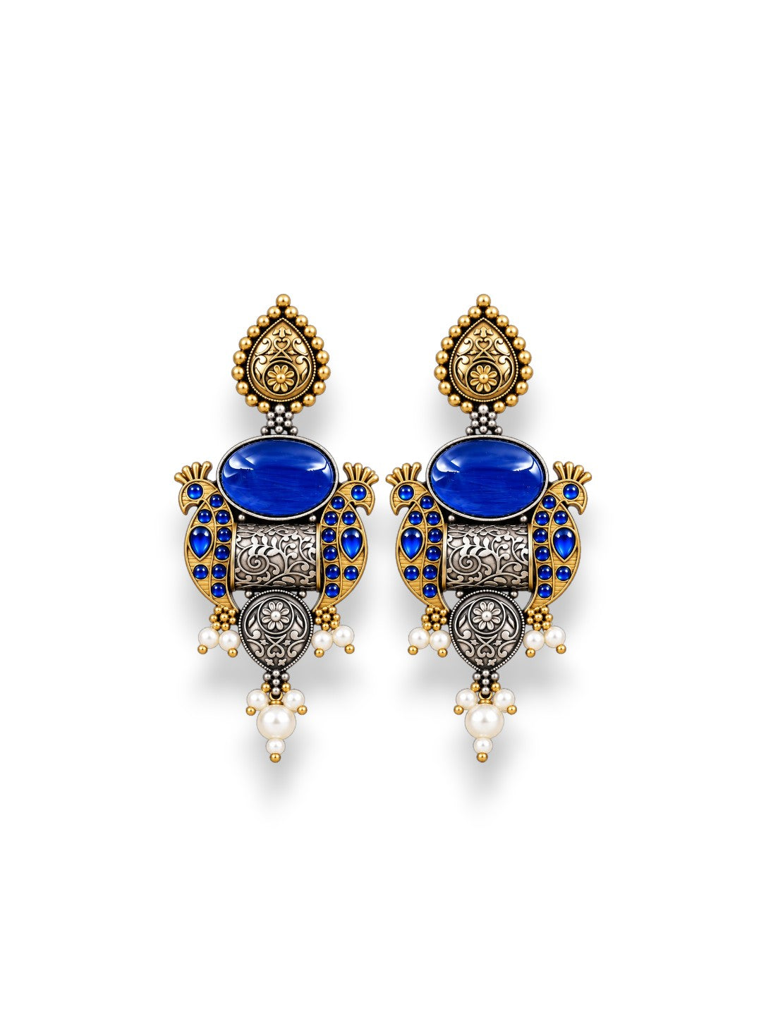BAISA EARRINGS-BLUE