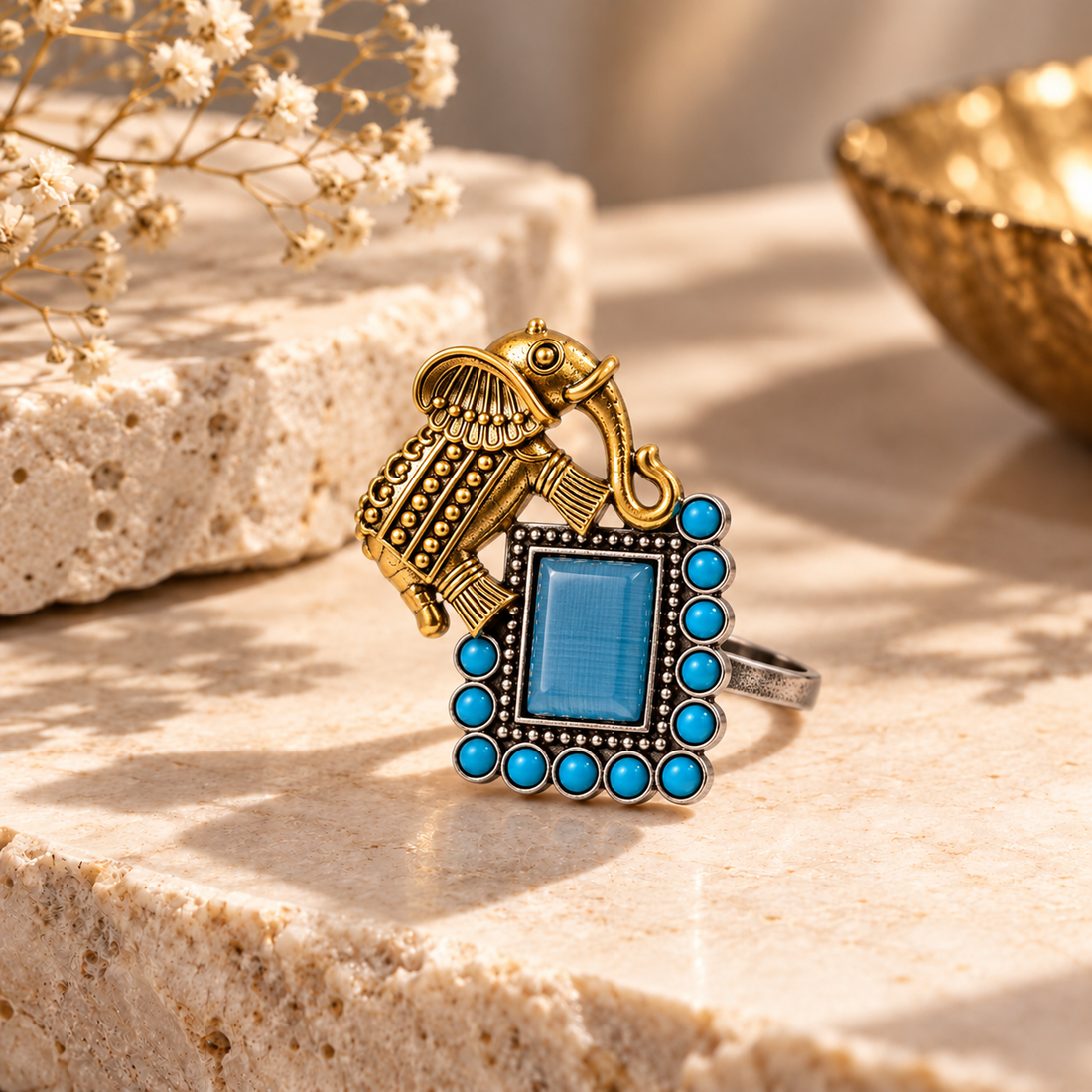 TAKSH RING - AQUA