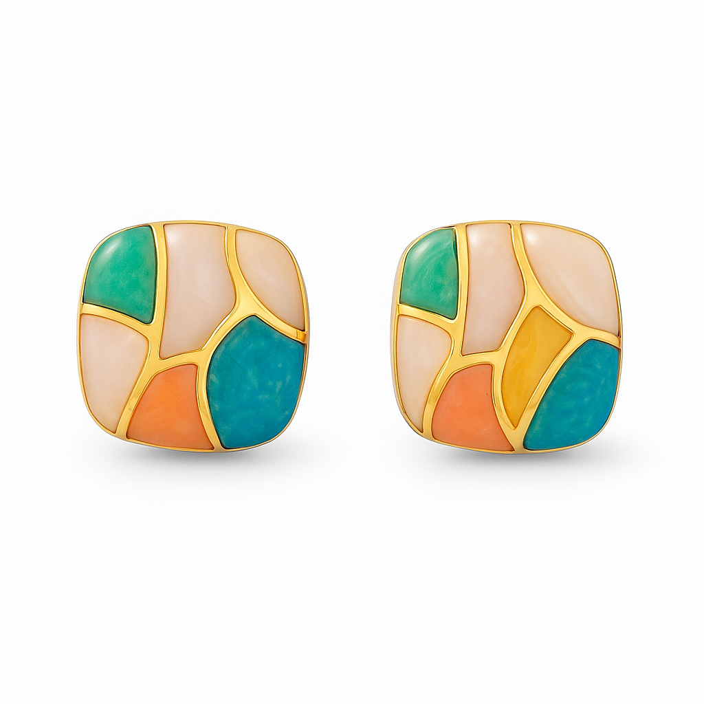 Mosaic Mirage Studs