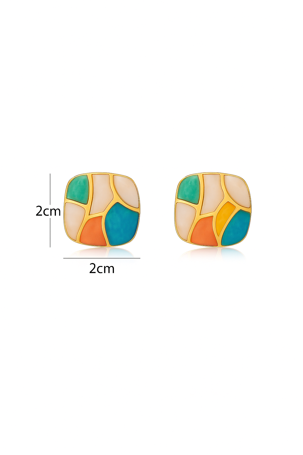 Mosaic Mirage Studs