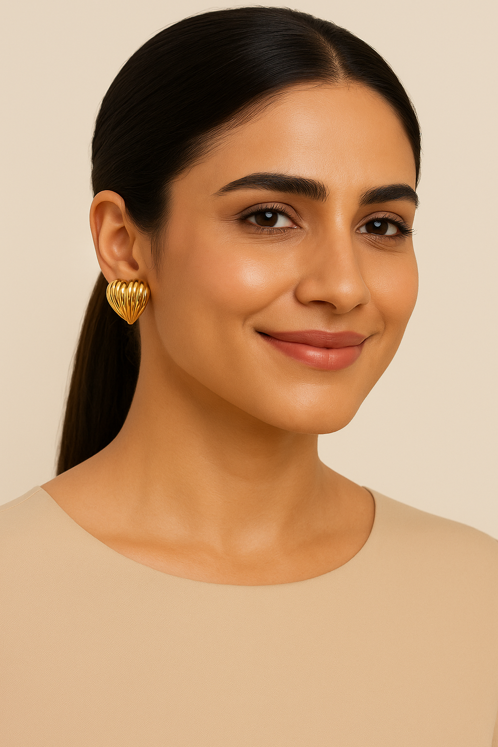 SHELL HEART EARRINGS