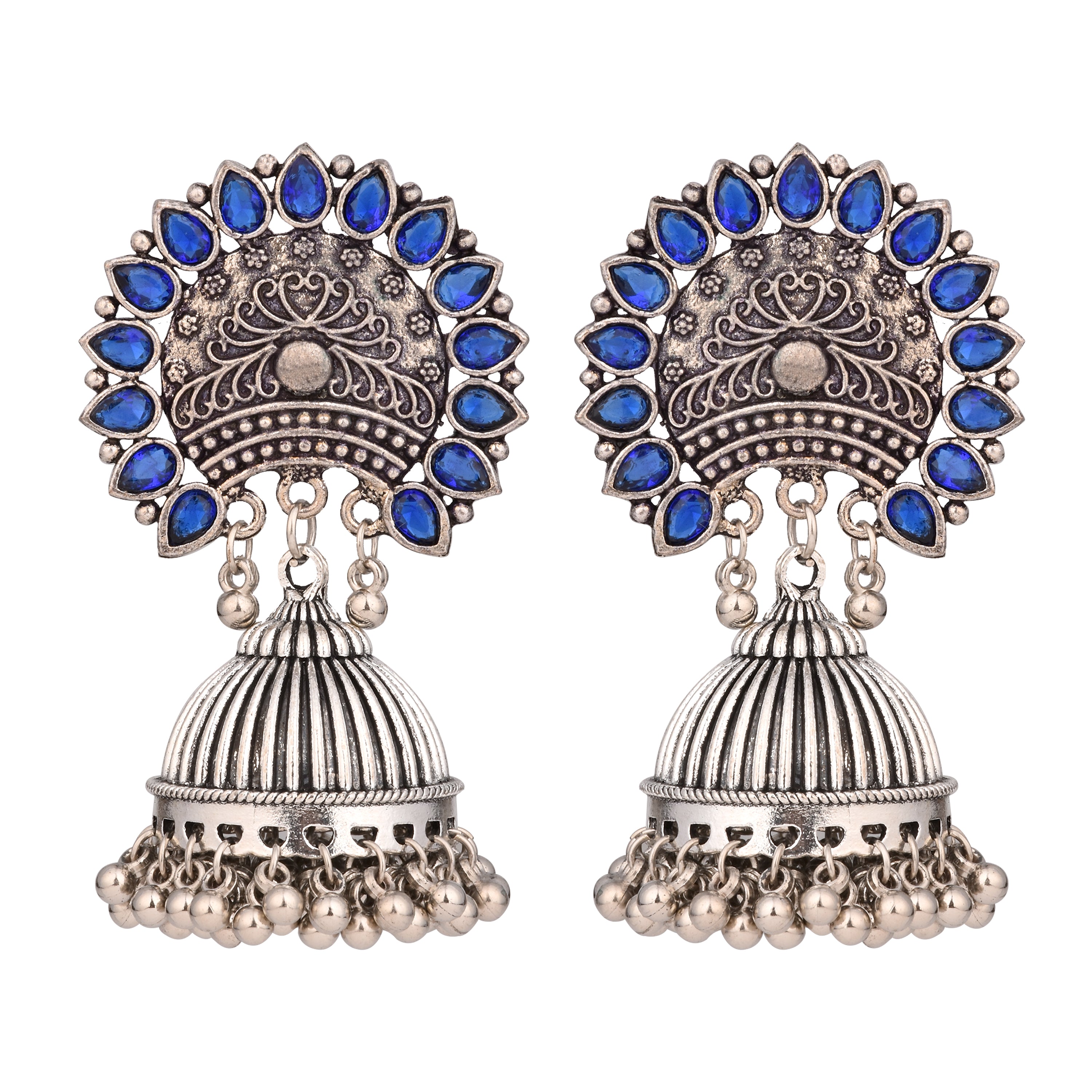 Indigo Royalty Earrings -blue