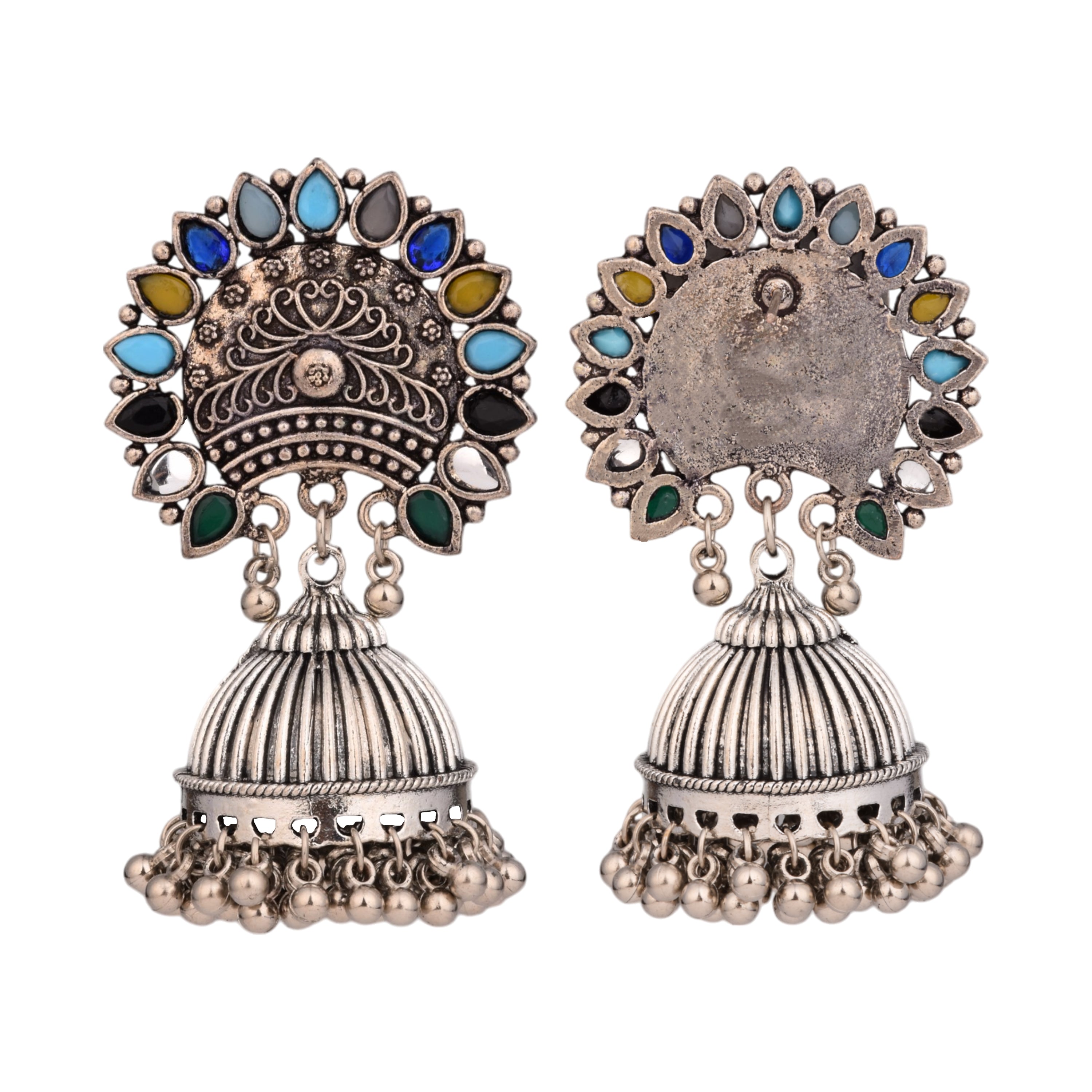 Indigo Royalty Earrings -multi