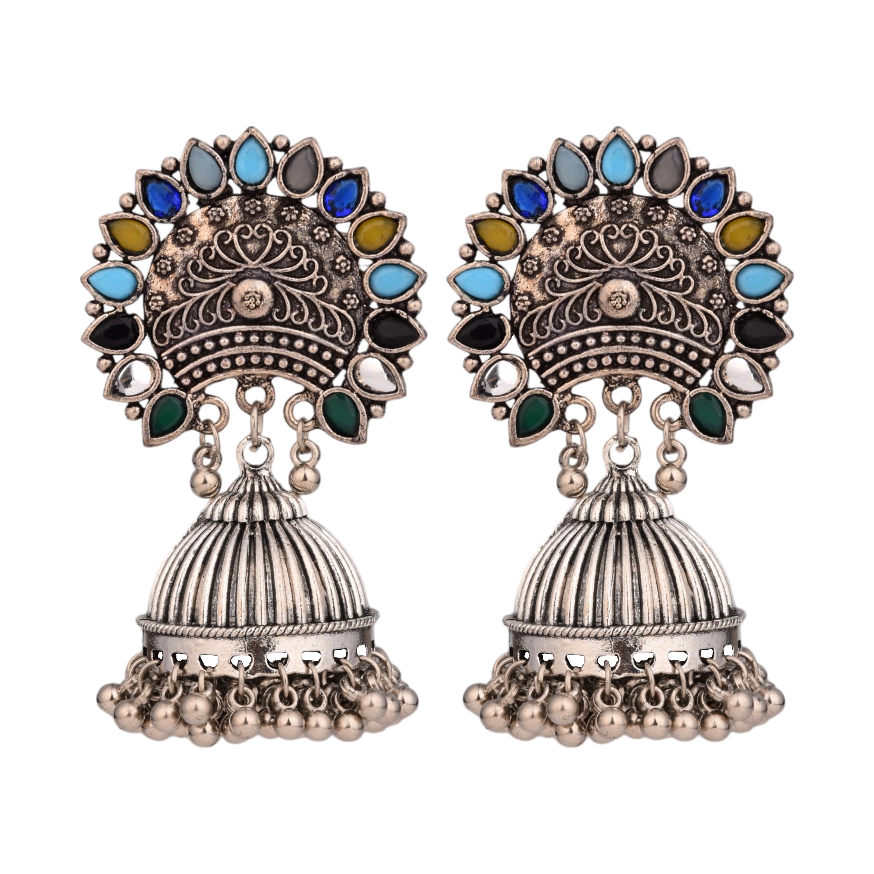 Indigo Royalty Earrings -multi