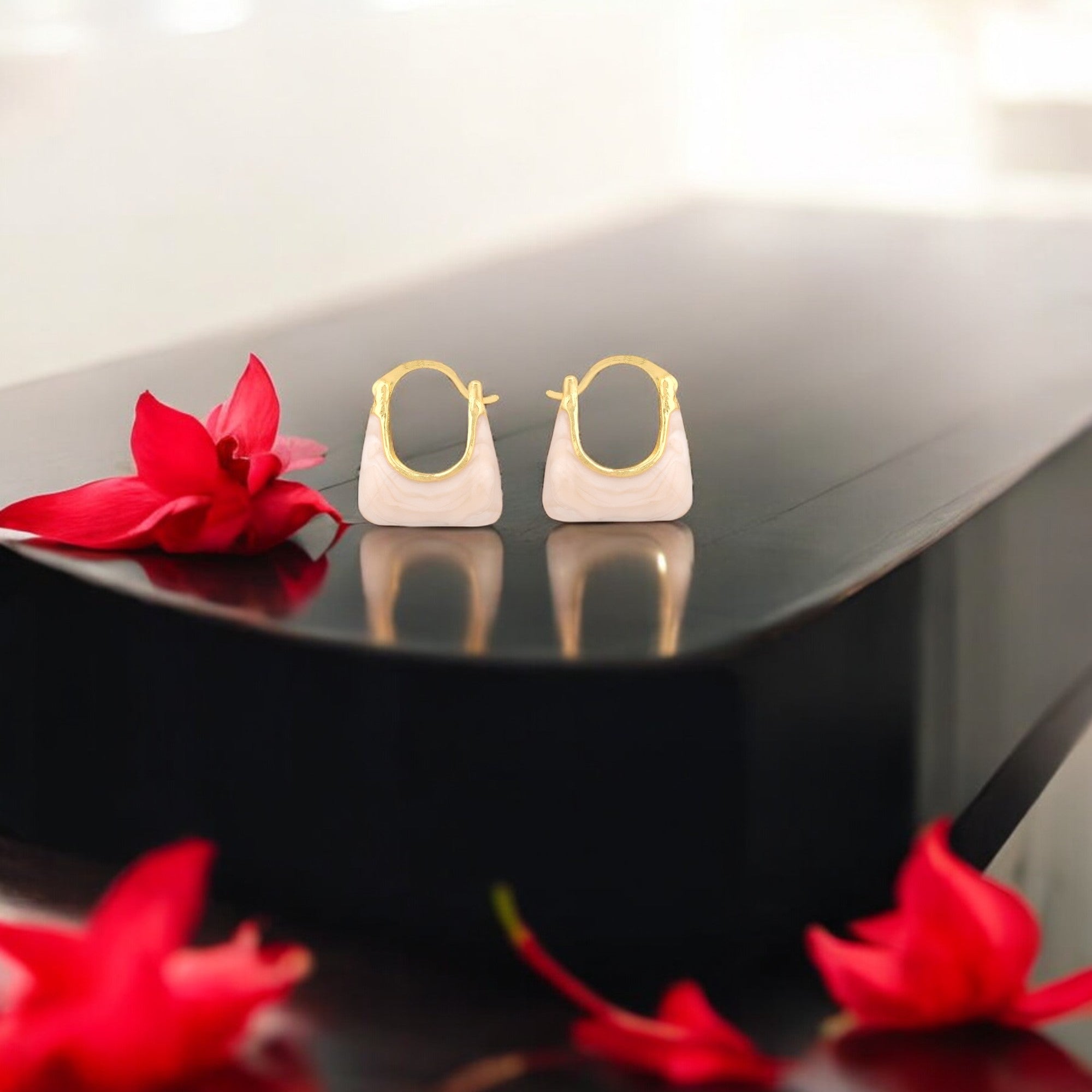 Elegant Satchel Hoops