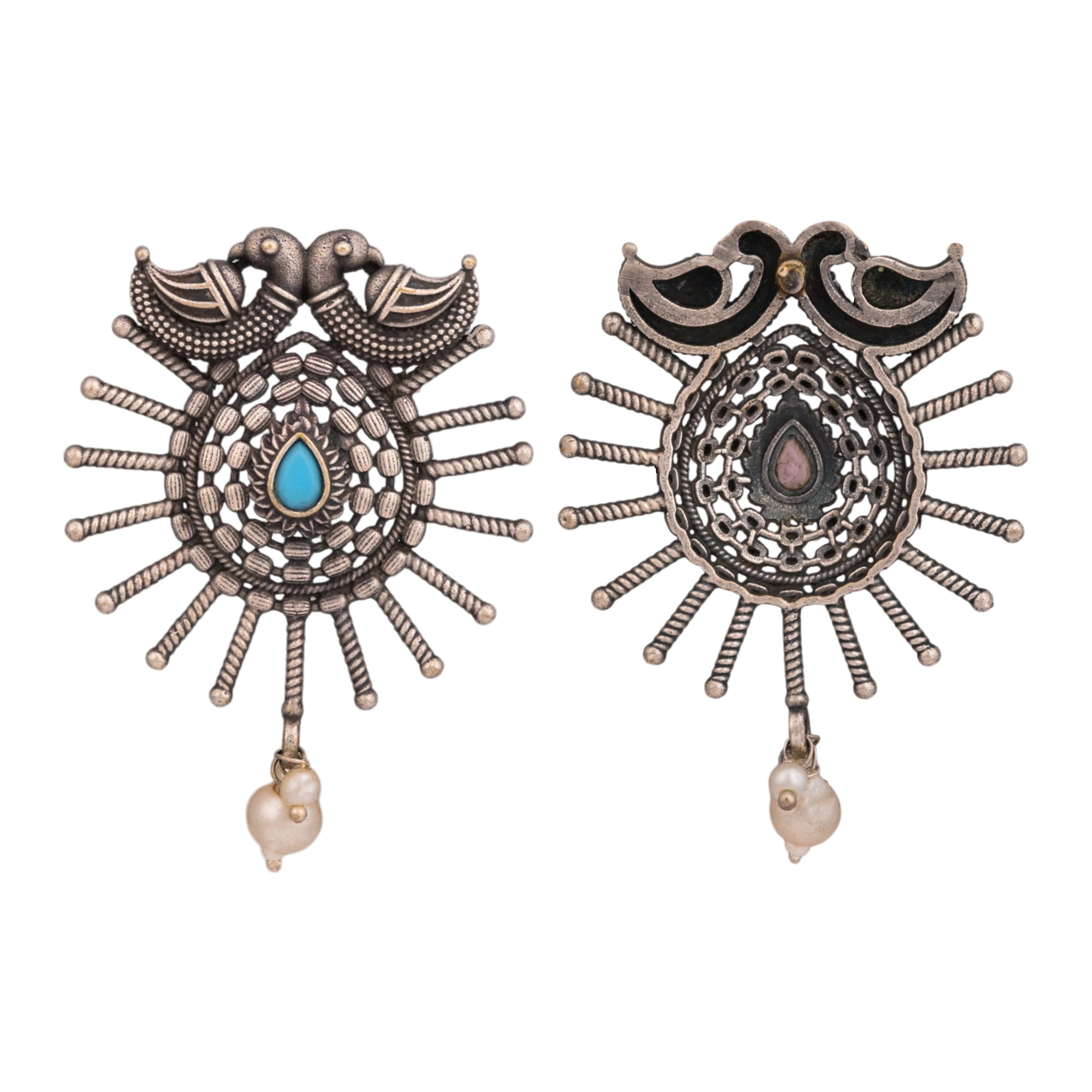 Azure Nest Earrings- turquoise