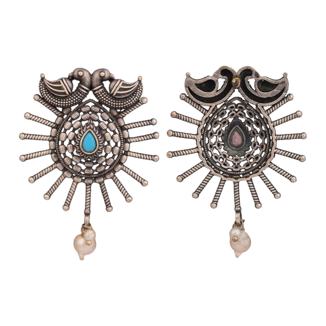 Azure Nest Earrings- turquoise