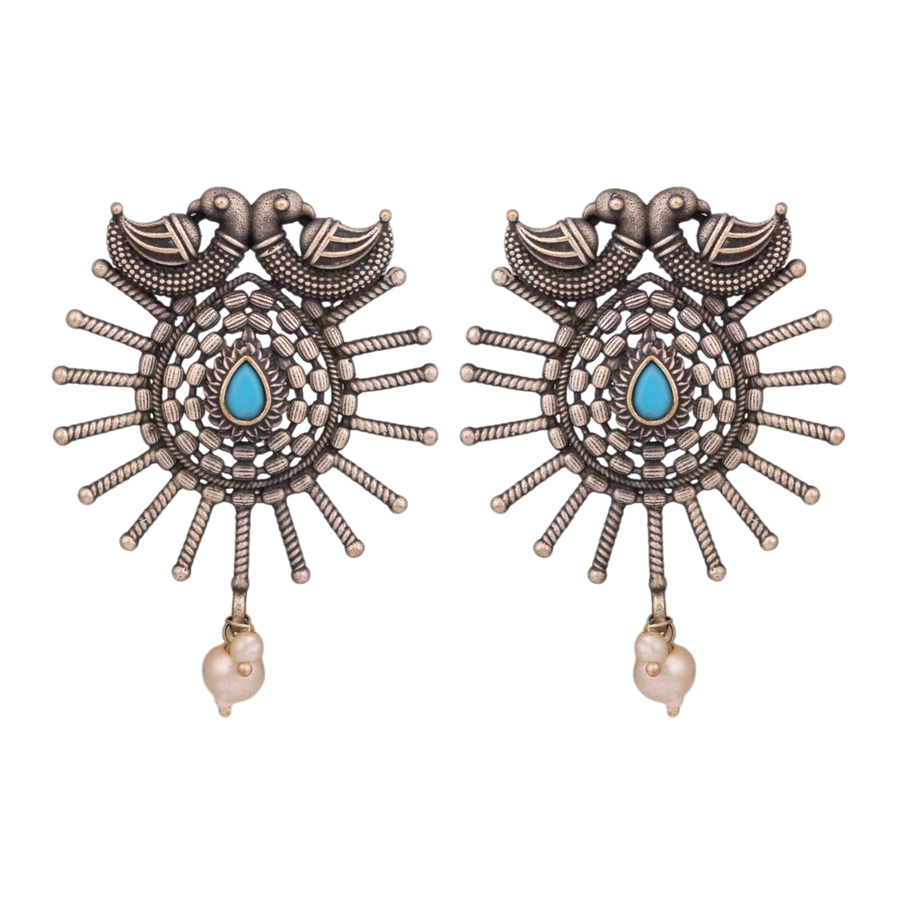 Azure Nest Earrings- turquoise