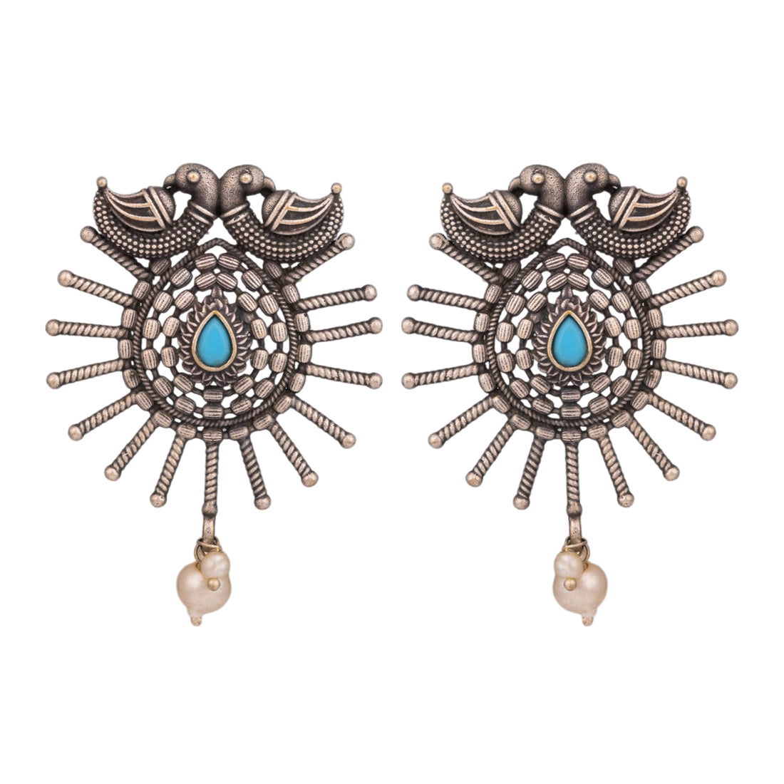 Azure Nest Earrings- turquoise