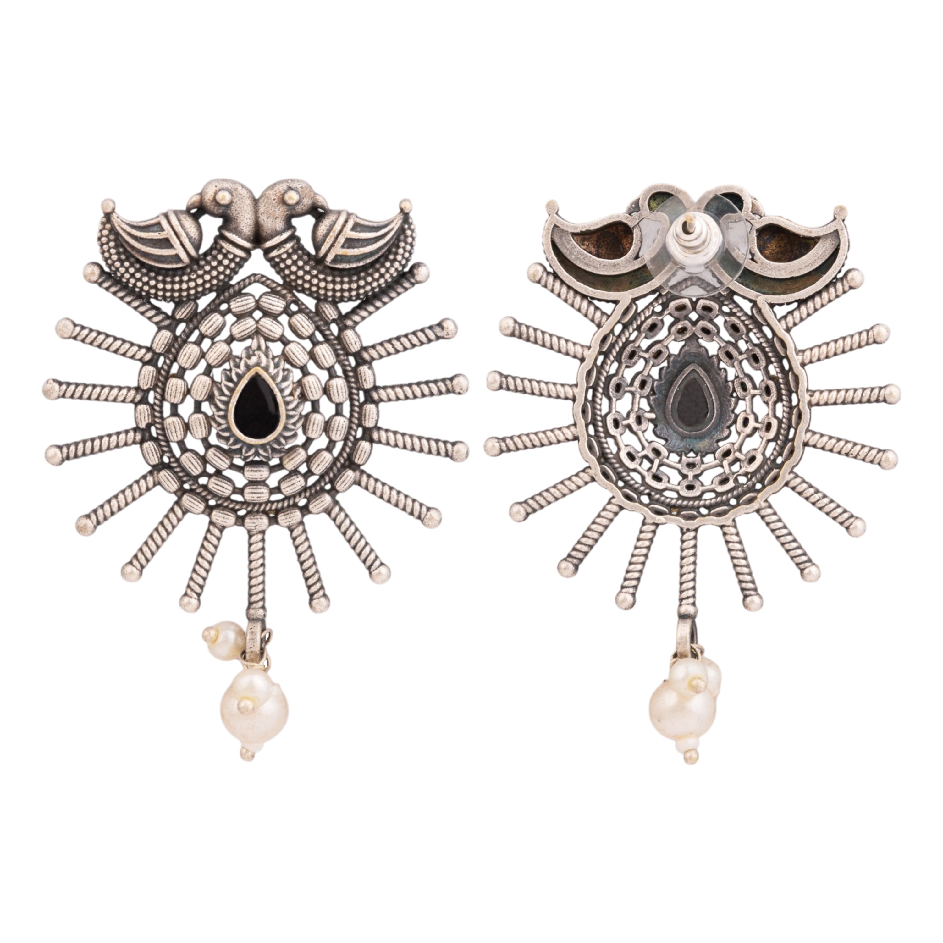 Azure Nest Earrings-black