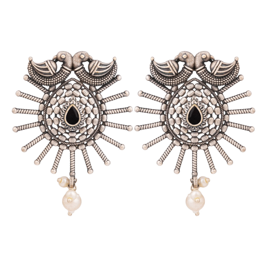 Azure Nest Earrings-black