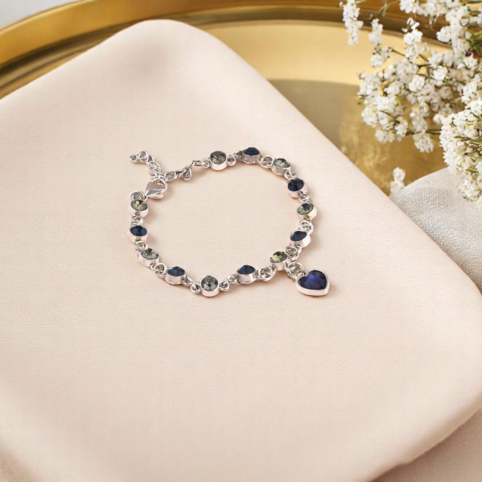 Twilight Heart Charm Bracelet