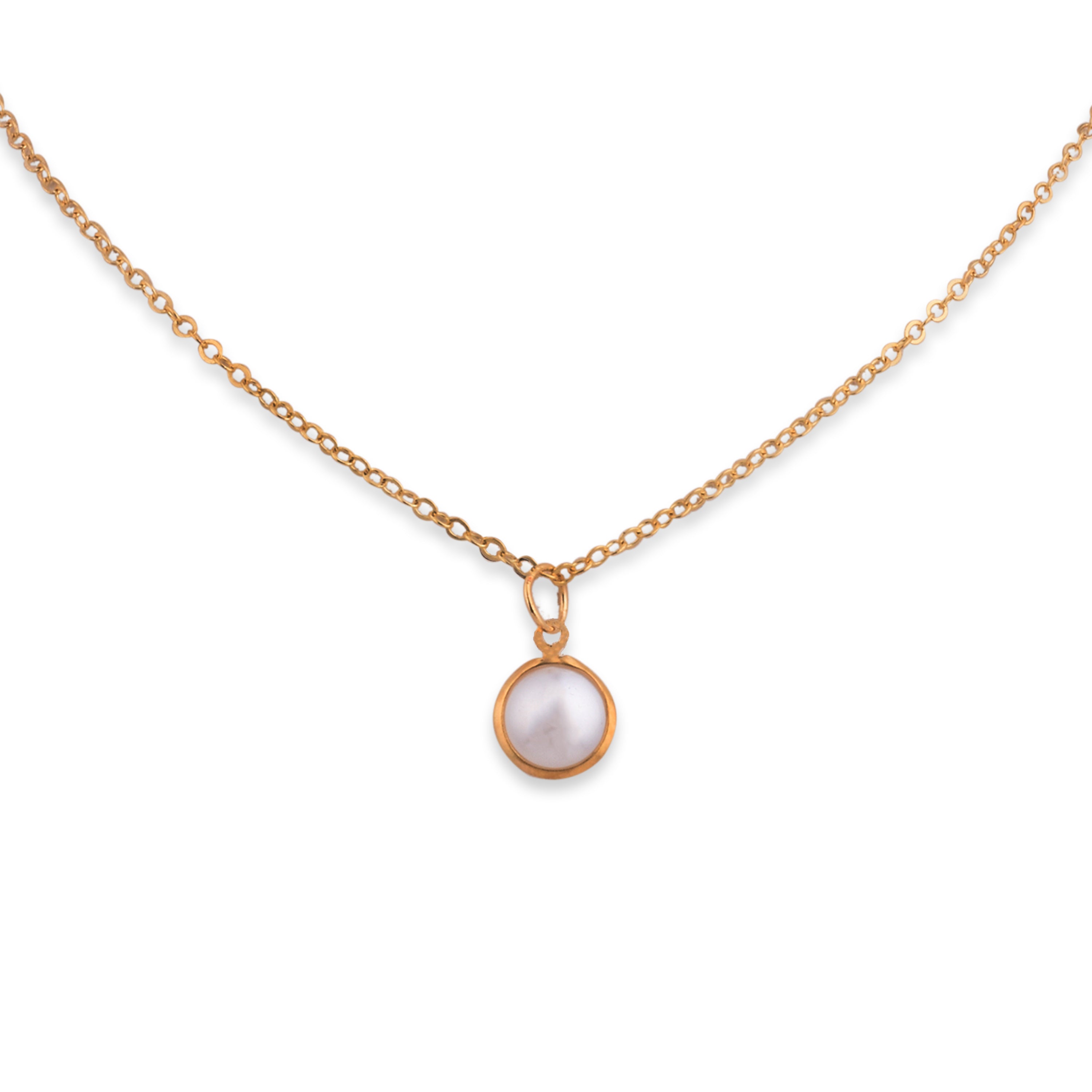 Golden Pearl Symphony- Necklace