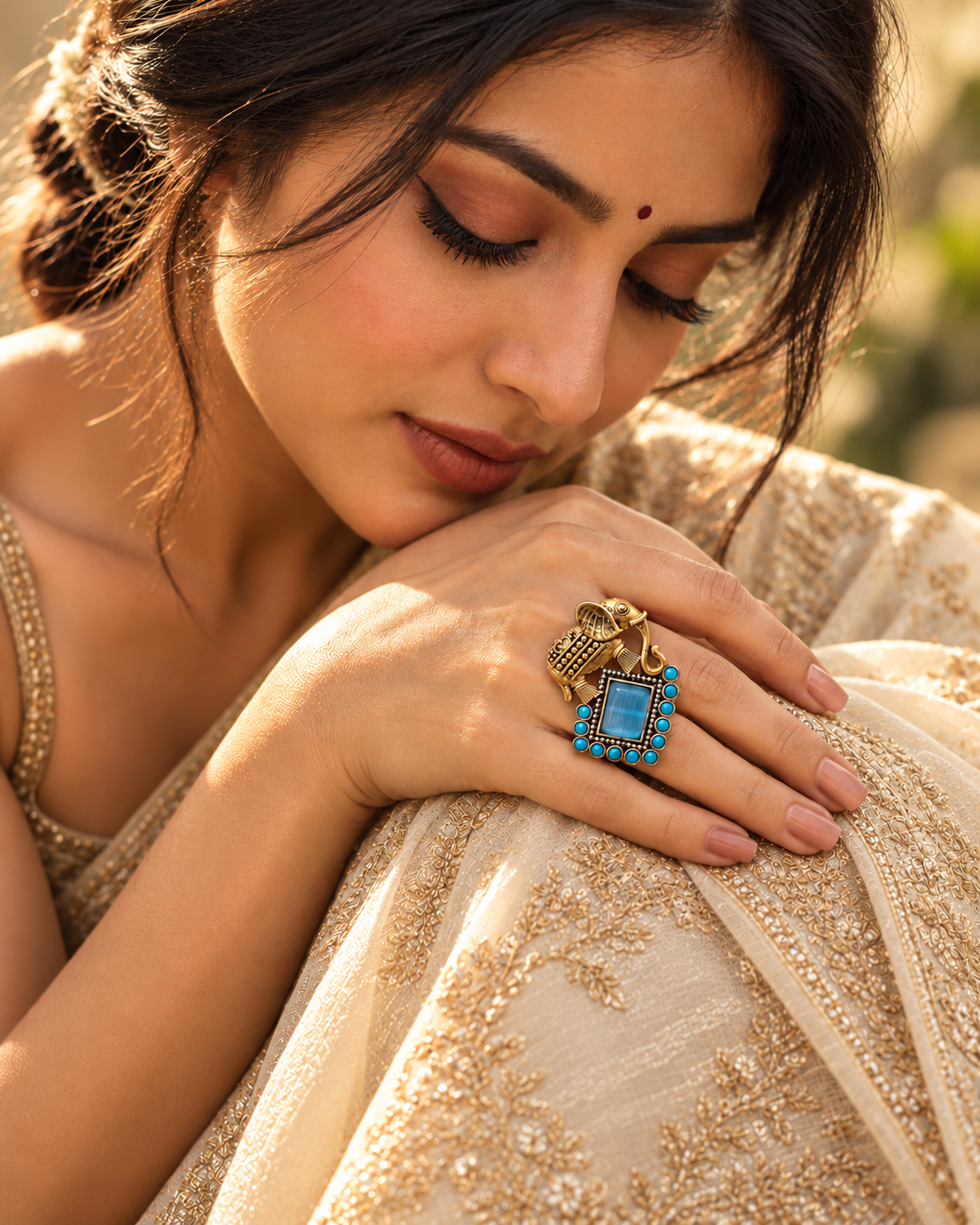 TAKSH RING - AQUA