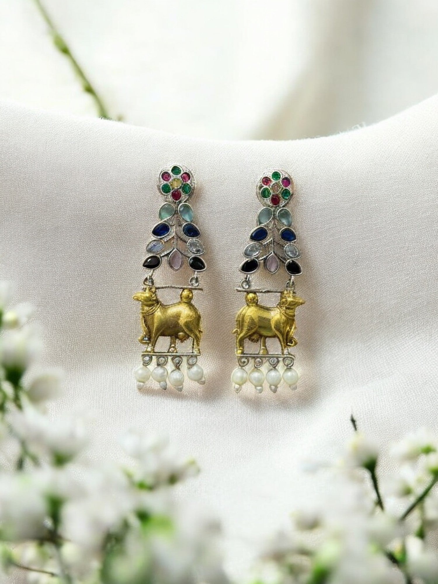 Kamadhenu Grace Earrings- multi