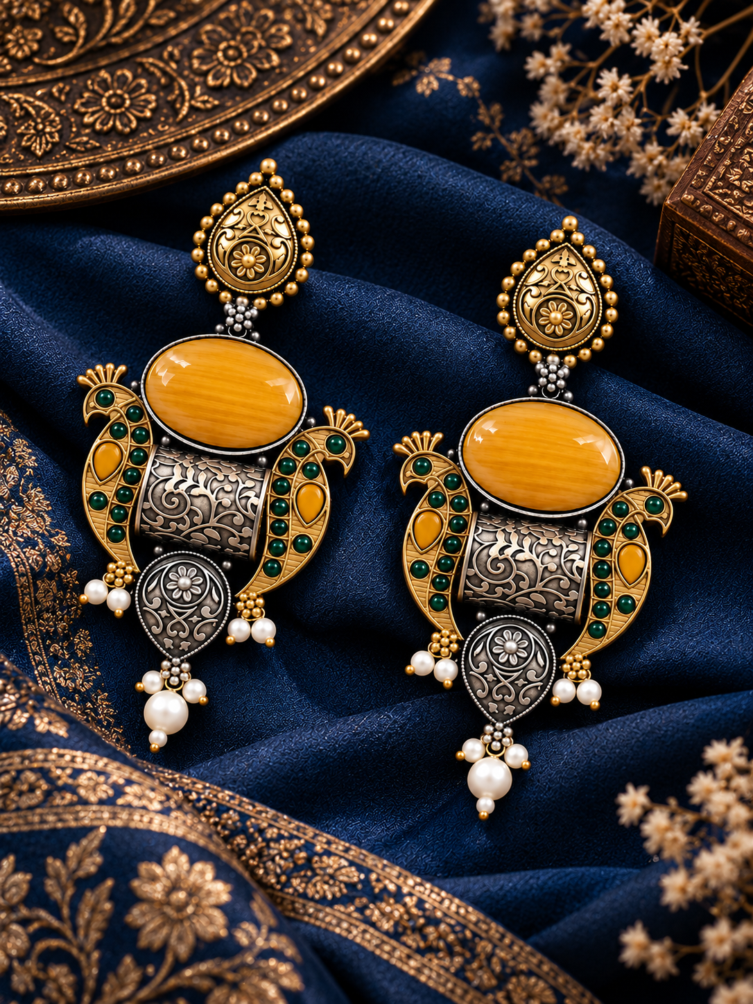 BAISA EARRINGS-YELLOW
